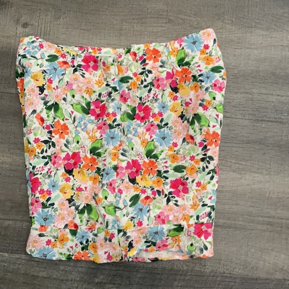 Zara Colorful floral linen girls shorts size 10 - Picture 5 of 7